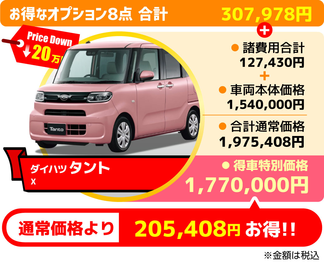 得車ラインナップ